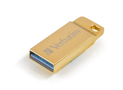 Verbatim USB Flash Drive 64GB 3.0 Store'n' Go Metal Executive, Gold, 3.0 — image 1