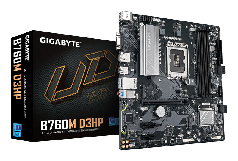 Gigabyte Motherboard B760M D3HP LGA1700/ B760/ DDR5/ 1 X D-sub/ 1 X DisplayPort/ 1 X HDMI/ microATX