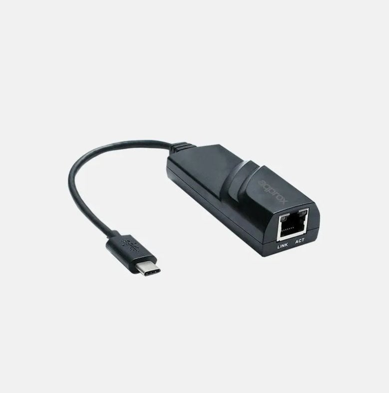 Approx Adapter Type-c a Ethernet Gigabit 10/100/1000 USB-C 3.0A RJ45