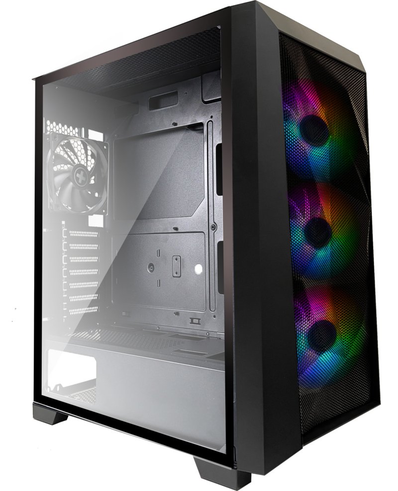 Xilence Performance C XG131 X712.RGB Midi Tower Black Atx, microATX, Mini-atx, Abs, Plastic Steel Glass Temper
