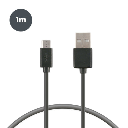 Contact LXCUSB01 Cable Charging And Datos USB a Microusb 1M Black — image 1