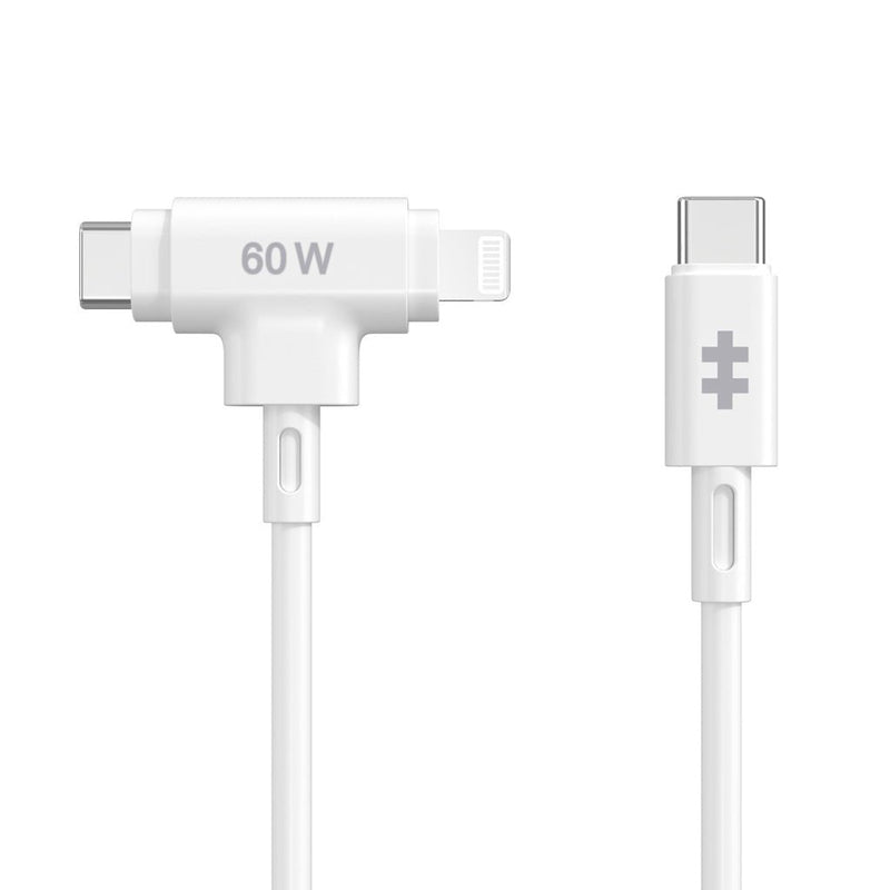 Hyperjuice Cable Lightning 24 Pin USB-C Male a 24 Pin USB-C Lightning Male 1.5M White