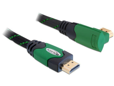 Delock HDMI Cable a Male HDMI a Male Angular 4K 1M — image 1