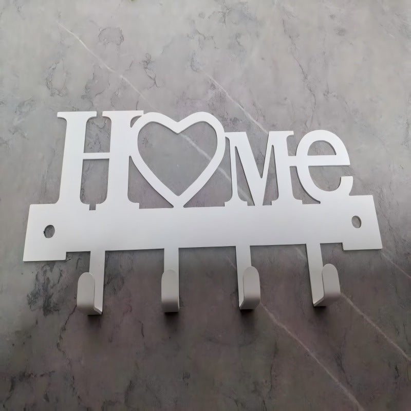 Metal Art-Decorated Storage Wall Rack