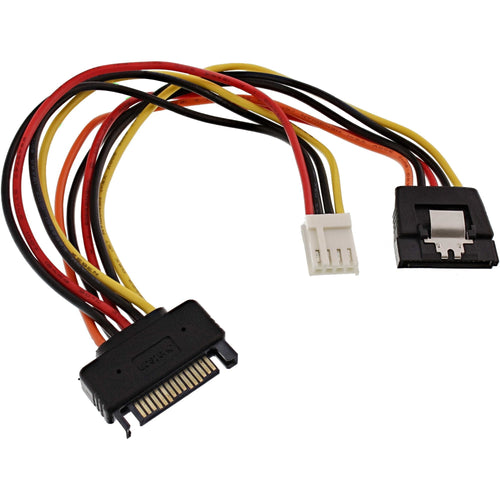 Inline Adapter Power SATA Female a Male + Connector Power Disquete — image 1