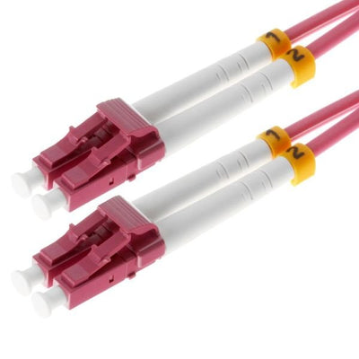 Helos Lwl Network Cable Lc/Lc Duplex 50/125?M OM4 Erikavioletat 10,0M — image 1