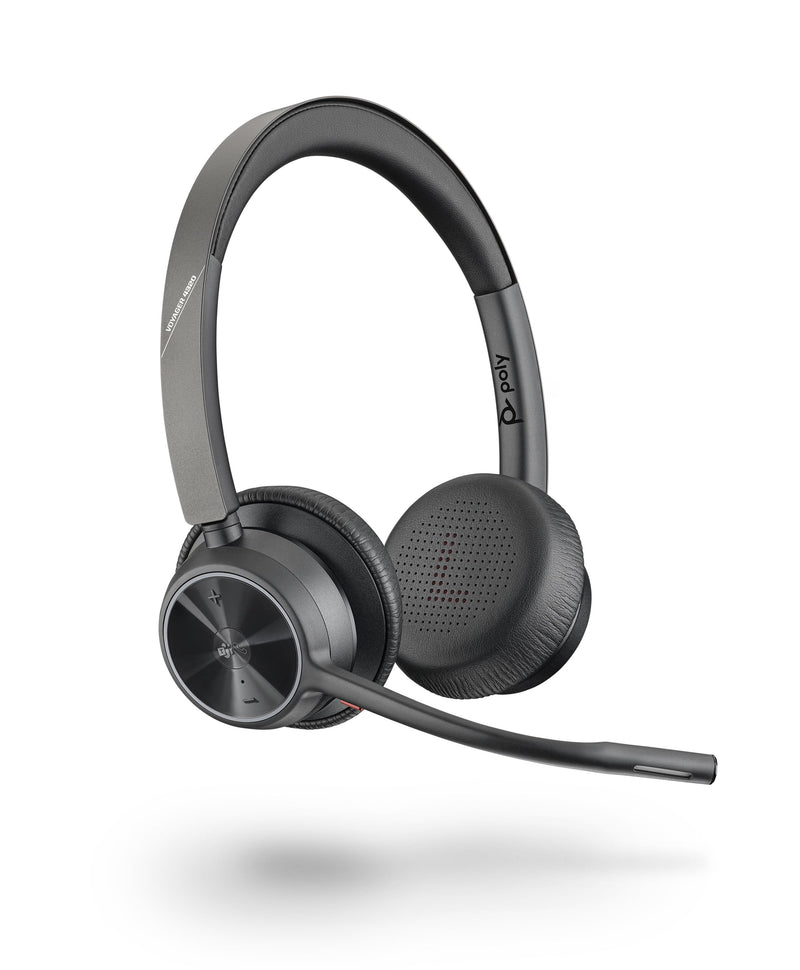 Poly Auriculares Poly Voyager 4300 Uc 4320 Cableado/Inalámbrico Diadema Stereo - Biauricular - Cobertor Total Orej