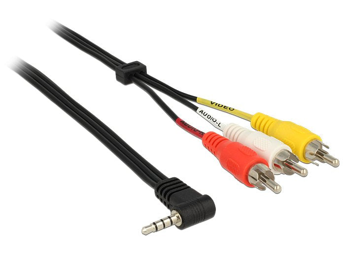 Delock Cable Audio Jack 3,5MM 4 Pines Male - 3 X Rca Male 1,5M