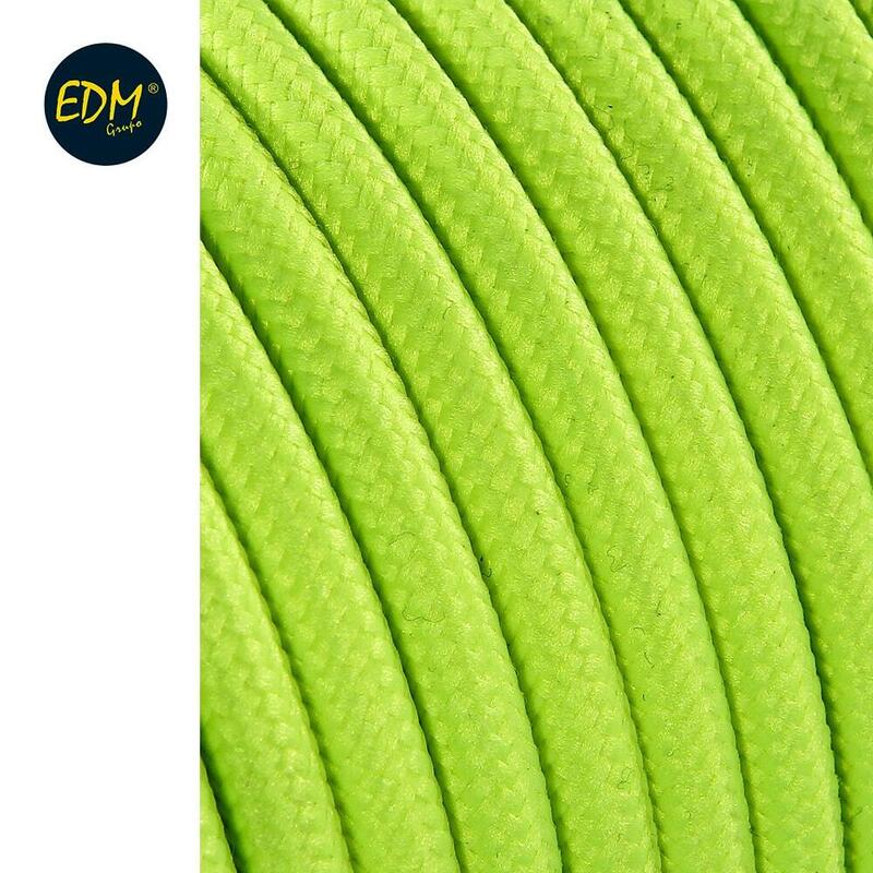 Cable Cordon Tubulaire 2X0,75MM Fluor Yellow 5M