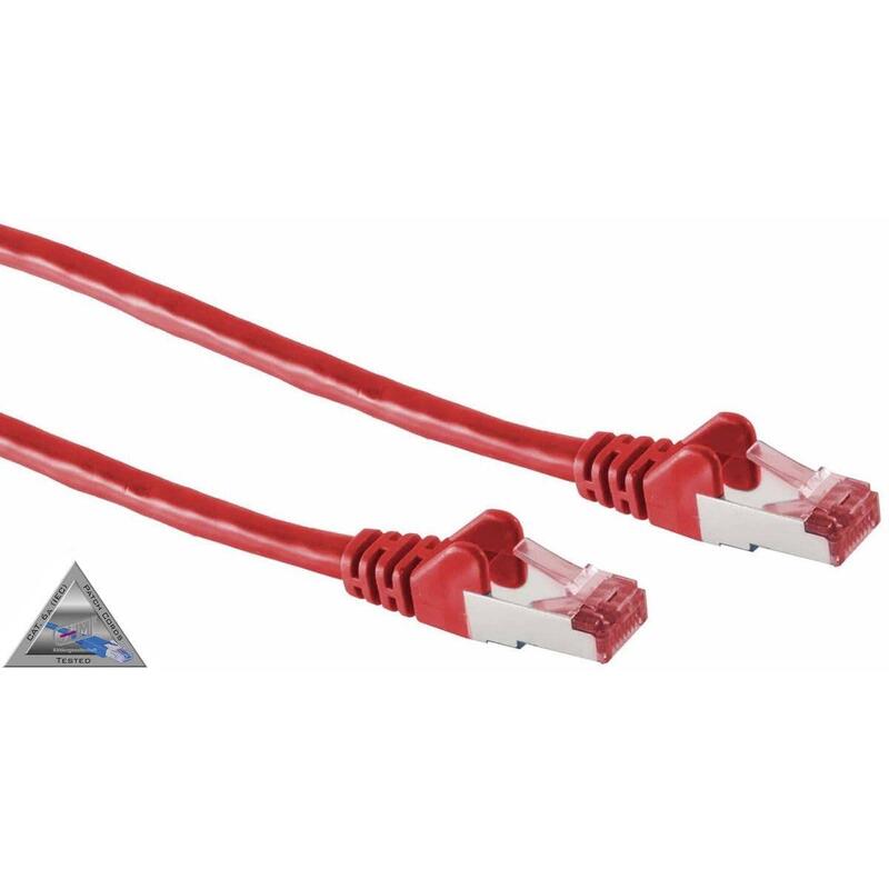 Network Cable CAT.6A RJ45 S STP 30M Red Libre Halógenos Ghmt Zertifizier