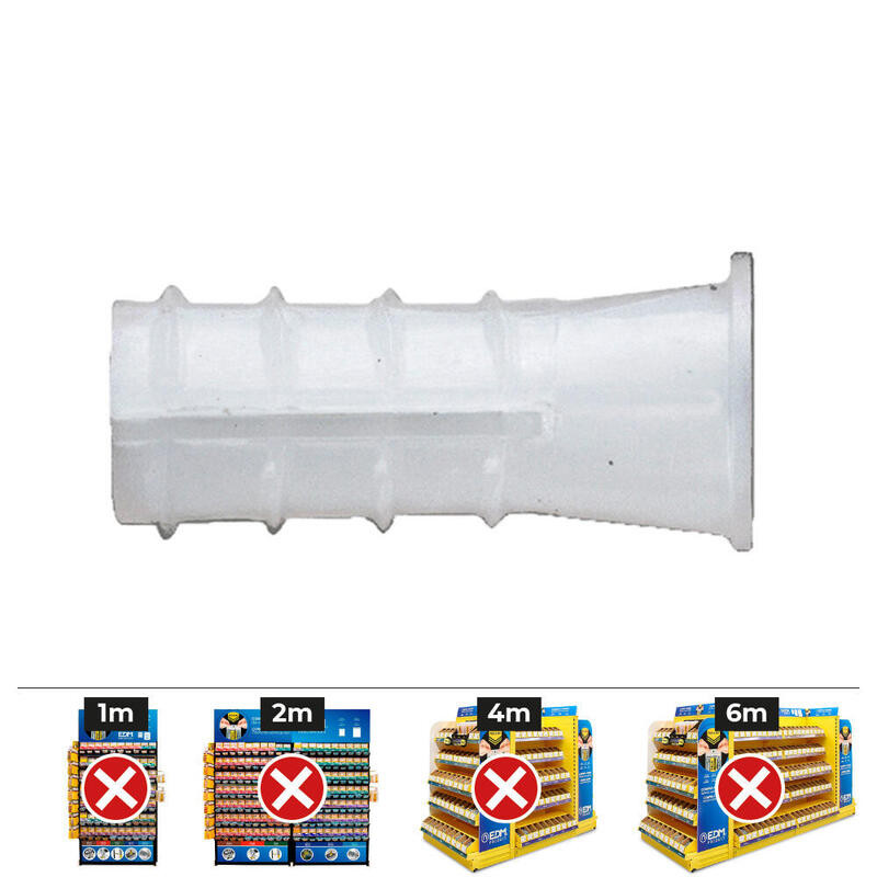Caja 200 Unidades Taco Plástico Tipo B Ø 10MM