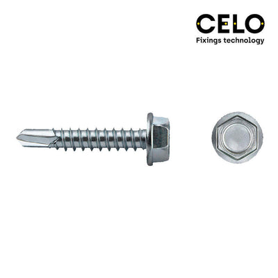 Celo Box 250 Unid. Punta Drill Bit Hexagonal Din/Ref 7504K Ø6,3X19MM Zincado — image 1