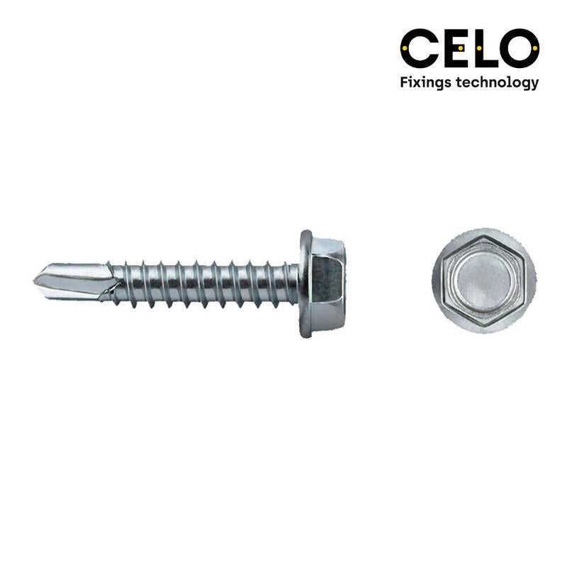 Celo Box 250 Unid. Punta Drill Bit Hexagonal Din/Ref 7504K Ø6,3X19MM Zincado