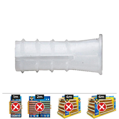 Box 500 Units Taco Plastic Type B Ø 8MM — image 1