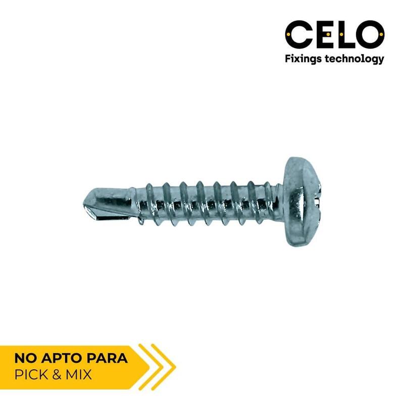 Celo Caja 500 Unid. Punta Taladro Broca Alomada (rosca Chapa) Philips Din/Ref 7504N Ø3.5X16MM Zincado