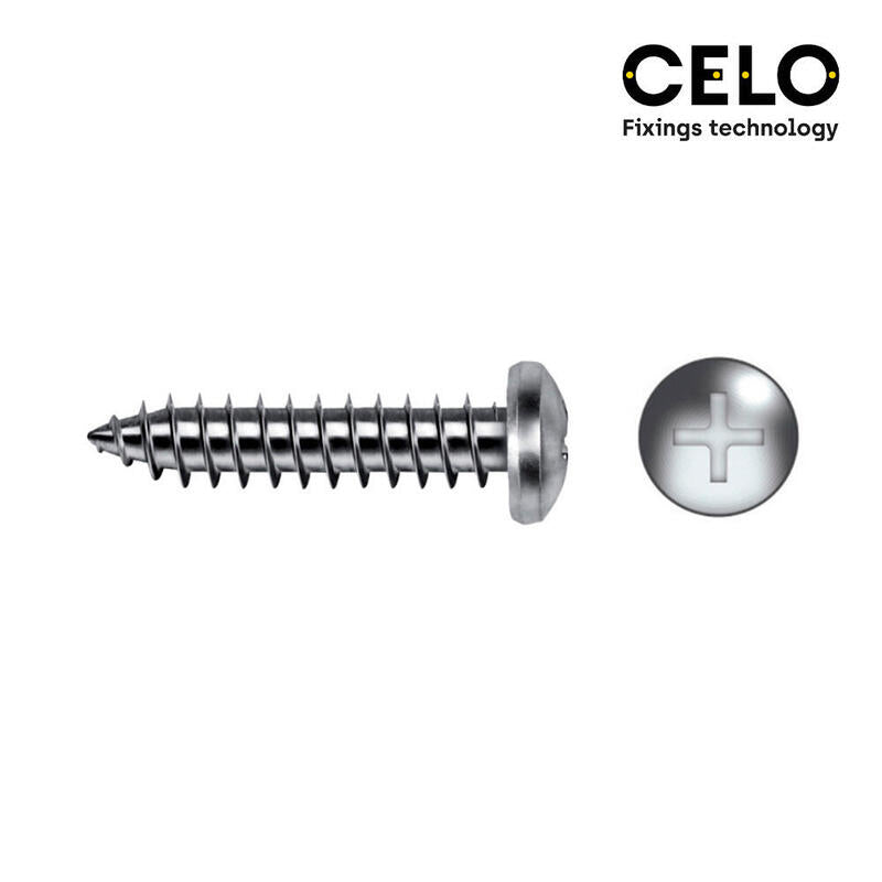 Celo Caja 500 Unid. Tornillo Chapa Alomada Philips Din/Ref 7981 4,8X13MM Zincado