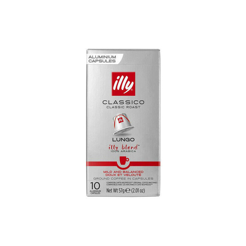 Illy Box Of 10 Cápsulas Café Nespresso Lungo Classico