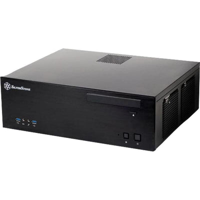 Silverstone PC Case Computer Case SST-GD04B USB 3.0 Grandia Htpc microATX, Black — image 1
