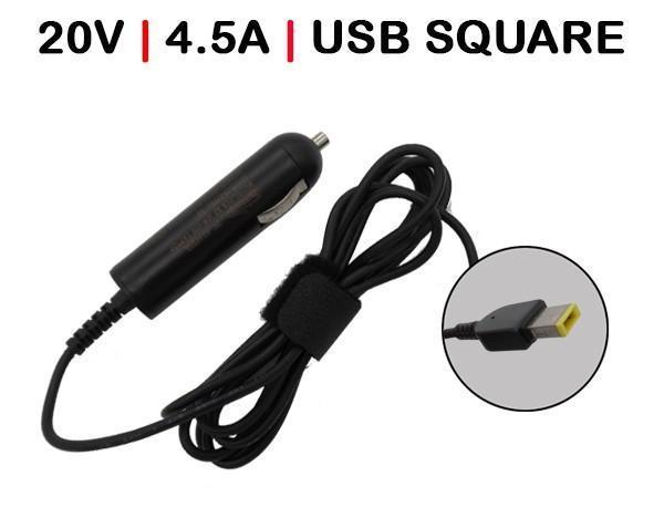 Car Charger Laptop Lenovo G405 20V 4.5A USB Square 90W