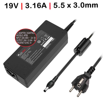 Charger Laptop Samsung Sens A10 T10 V20 Aquila Corona 19V 3.16A 60W 5.5 X 3.0MM — image 1