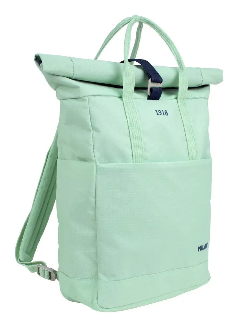 Milan Backpack Urbana C/Closure Top Enrrollable 10L Serie 1918 Green