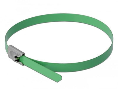 Delock Cable Ties Steel Inoxidable L 500 X B 4,6MM Green 10 Pieces — image 1
