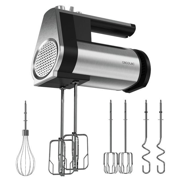 Cecotec Blender Powertwist 500 Mano 500W Negro Acero Inoxidable