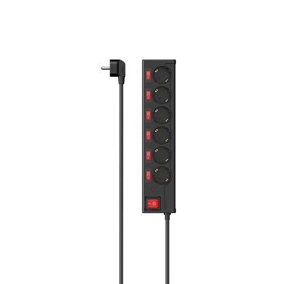 Hama Power Strip 6VÍAS Conmutable Individualmente Black 223158 — image 1