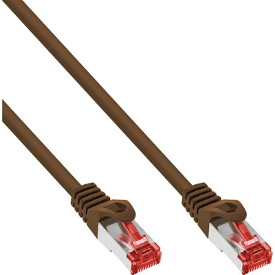 Inline Network Cable S/FTP Pimf CAT.6 250MHZ Pvc Brown Cobre 15M — image 1