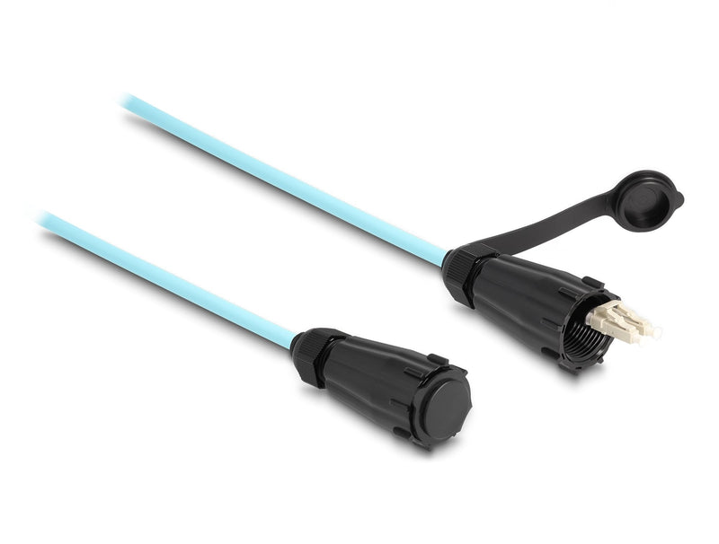 Delock 87889 Cable Fibre Optic Lc Duplex a Lc Duplex With Cover Protectora OM3 Multimode IP68 Resistant Polvo