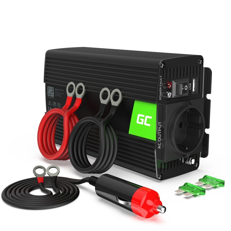 Green Cell Power Inverter 24V 230V 1000W Black