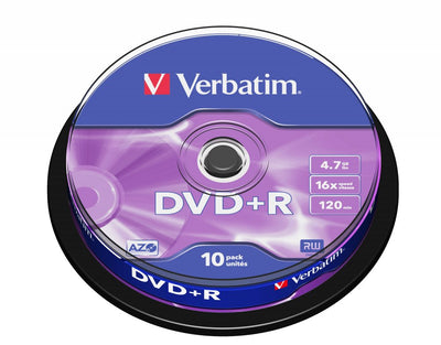 Verbatim Dvd + R Advanced Azo 16X Tarrina 10 Units — image 1