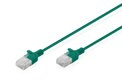 CAT.6 U-UTP Slim Network Cable, 0,5M, Green — image 1