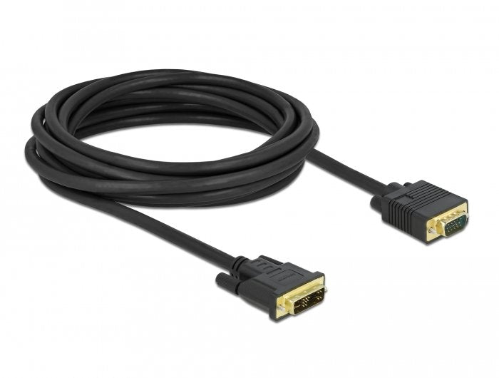 Delock Cable DVI 12 + 5 Connector Male a VGA Connector Male 5M