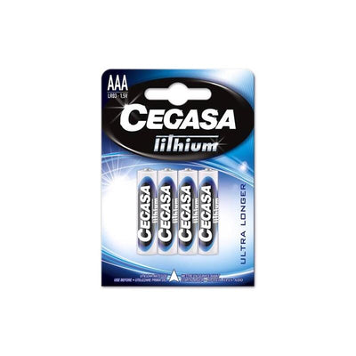 Cegasa Lithium Pack 4 Batteries Litio Aaa LR03 1.5V — image 1