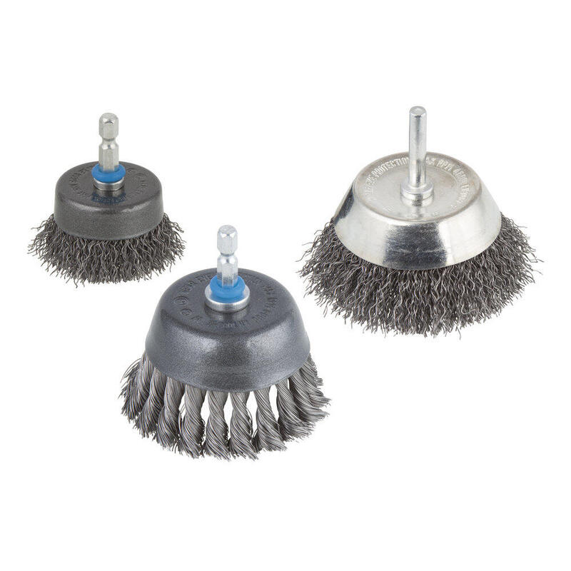 Brush Copa Alambre Steel Vástago Hexagonal, Ø75MM