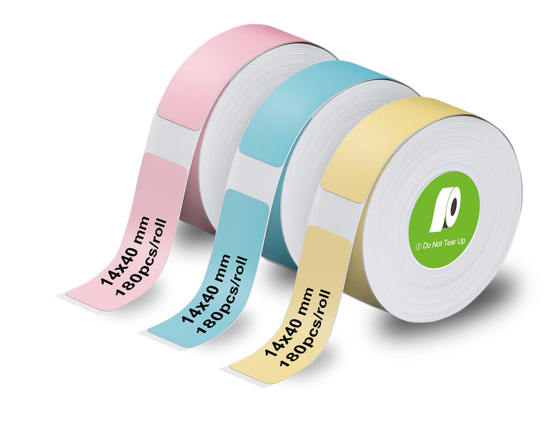 Olympia Endlos Roll Labels P22 Mix Pink Blue Yellow