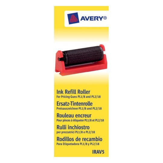 Avery Rodillo Ink Etiquetadoras Pl 1/8, Pl 2/18) -5U-