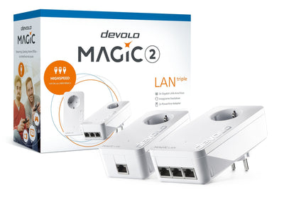 Devolo Magic 2 LAN Triple + Kit Inicio, Adapter Powerline 2 4250059685109 — image 1