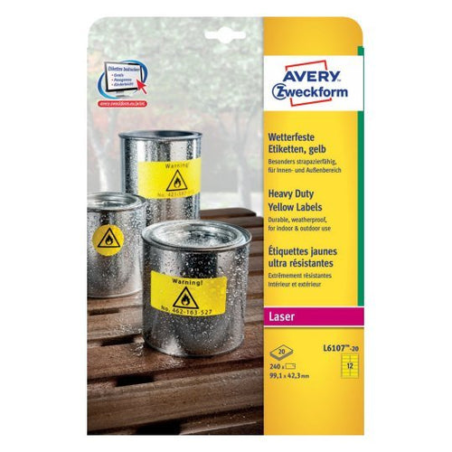 Avery Zweckform Heavy Duty 99,1 X 42,3MM Yellow — image 1