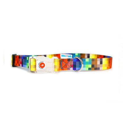 Collar With A LED Plastic Buckle  - Pixels
