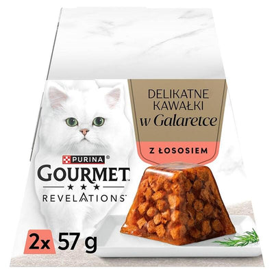 Comida Húmeda Gato Spurina Gourmet Revelations Chunks In Jelly With Salmon 2X57G — image 1