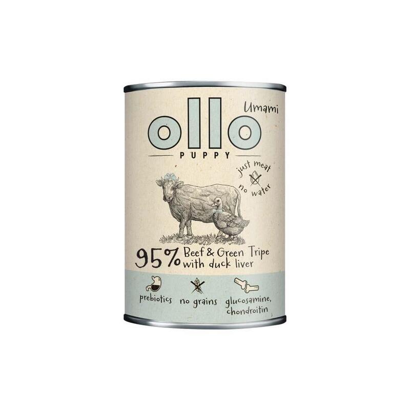 Ollo Comida Húmeda Perros Puppy Umami Ternera And Panza Green With Hígado Pato 400G