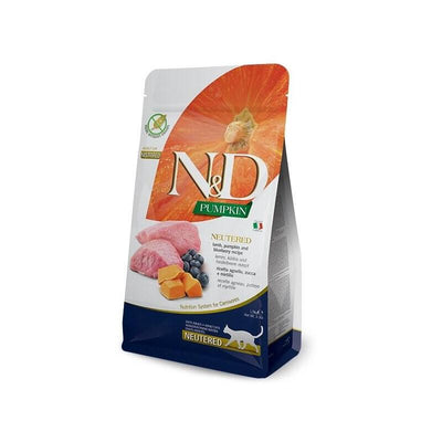Farmina Comida Seca Gatos N&d Pumpkin Cat Lamb And Blueberry Neutered Adult 1.5KG — image 1