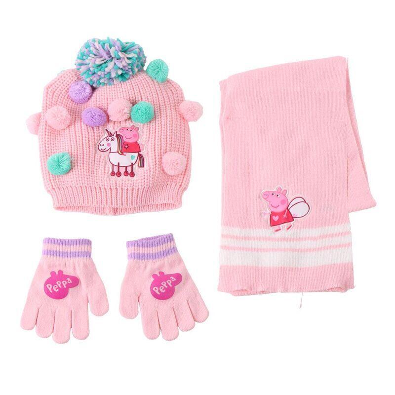 Set Gorro Gloves Braga Cuello Peppa Pig