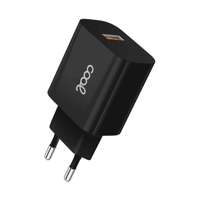 Cool Charger Network Adapter 1x USB Universal (2.4 Amp) Black