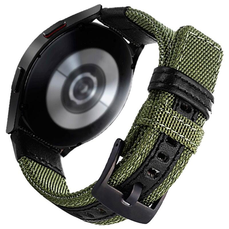 Strap Universal Nailon Adjustable 20MM Green Smartwatch Xiaomi/Amazfit/Samsung/Huawei/Realme/Ticwatch