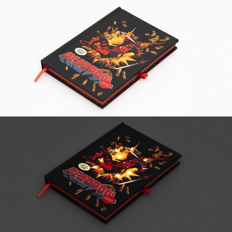 Notebook A5 Premium LED Deadpool Marvel
