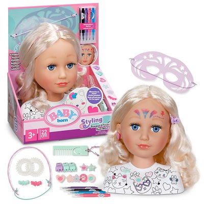 Zapf Creation Zapf Baby Born Stylingkopf Bemalen & Frisieren 840825 — image 1