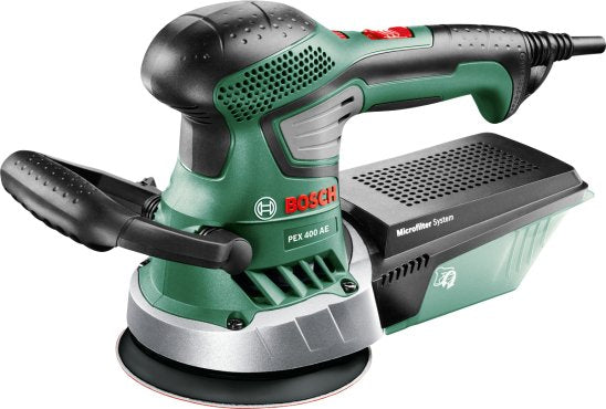 Bosch Lijadora Excéntrica Pex 400 Ae (expert) Green / Black Box Of Plastic 350 Watts